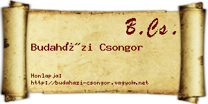 Budaházi Csongor névjegykártya
